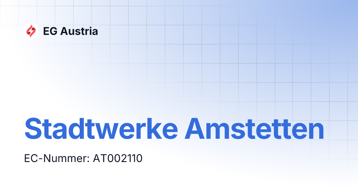 Stadtwerke Amstetten EG Austria